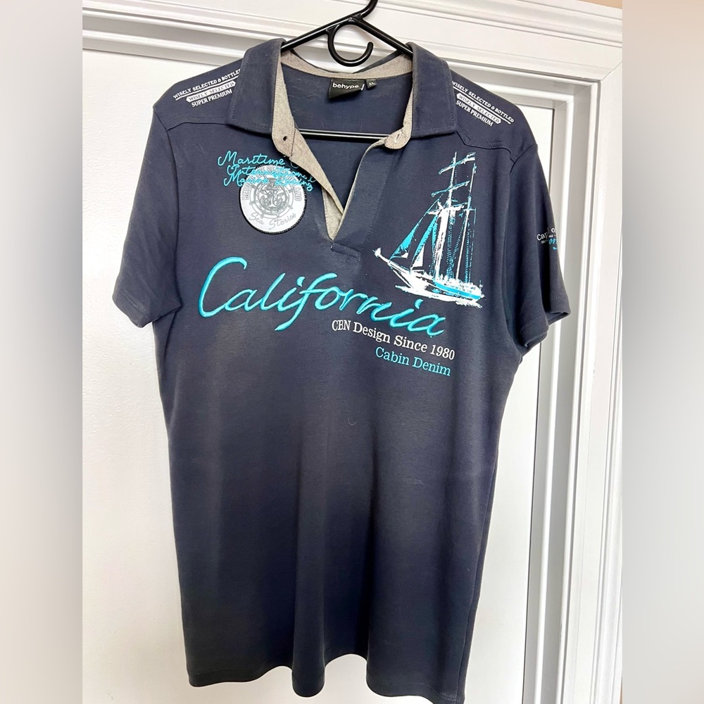 Polo shirt with cool logos and designs!